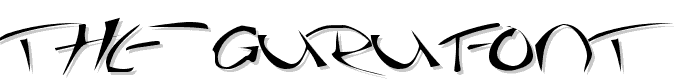 The Guru Font font